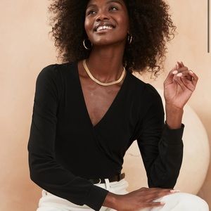 Banana Republic Threadsoft Wrap Top